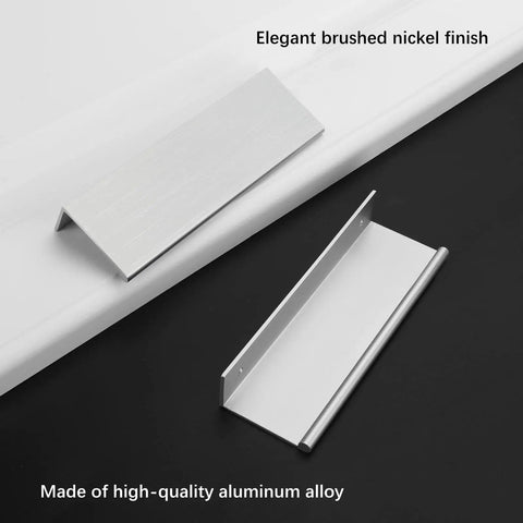 Grab These 10 Pack 3 Inch Finger Pulls For A Major Home Upgrade Featuring Smooth Brushed Nickel Finish And Rust Resistant Aluminum Build That Keeps Your Cabinets Slick.
