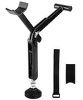 Heavy Duty Motorcycle Wheel Lift Stand For Front Or Rear Use, Track Day Ready, Foldable And Portable, Adjustable Height, Black