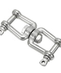M6 Jaw To Jaw Swivel Shackle Forged From 304 Stainless Steel Holding Down A Badass 661 Pound Load Rating outdoor rigging gear