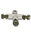 Heavy Duty Hydraulic Brake Hose Fittings 3 Way T For ATV Dirt Bike Offroad Quad UTV, steel brake line connector
