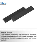 Heavy Duty Graphite Block Disk Ingot For Melting And Electrolysis High Purity Graphite Electrode Plate Sheet 100x20x1mm Pack Of 2 Pro Grade For Casting And Lab Use, two graphite blocks with product details