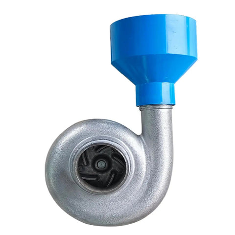 1000W Micro Hydroelectric Generator 220V Water Turbine Single Pipe AC with blue 75mm PVC inlet fitting