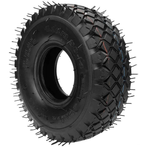Set Of Two 4.10/3.50-4 Tire And Inner Tube With Bent Valve Stem For Lawn Mower Hand Truck Wheelbarrow Go Kart Trailer Snowblower