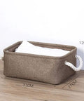 Hella Spacious Collapsible Storage Bins, Slick Foldable Canvas Fabric Cubes With Handles, Solid 3 Pack lightweight bin with handles.