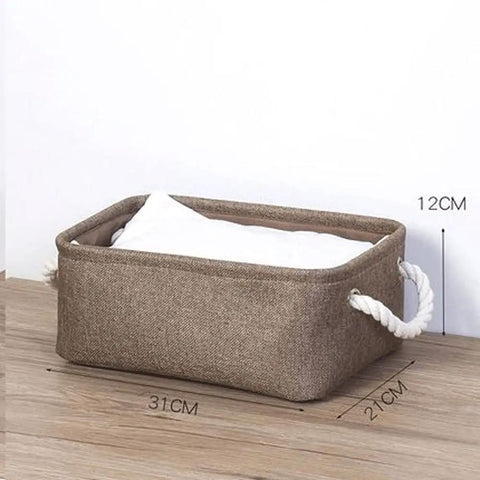 Hella Spacious Collapsible Storage Bins, Slick Foldable Canvas Fabric Cubes With Handles, Solid 3 Pack lightweight bin with handles.