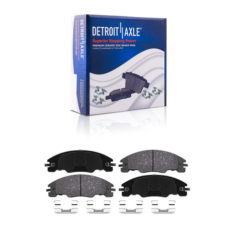 Front Brake Kit For Ford Focus 2008 2009 2010 2011 With Ceramic Brake Pads Premium Disc Rotors Front Wheel Hub Bearing Assembly Hardware Kit