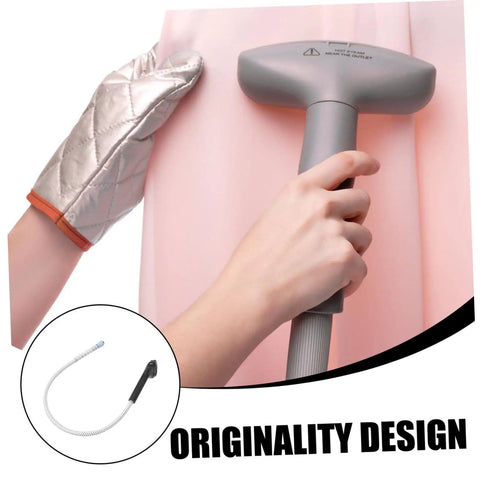 Steam Hose Replacement For Garment Steamer Heat Resistant High Temperature Tube Durable Iron Accessory in use on fabric