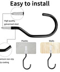 Heavy Duty Bike Storage Hooks For Garage, Wall And Ceiling Mounts, Screw-In Utility Hangers For Bikes, Cords And Tools