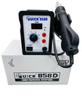 858D Hot Air Desoldering Station With LCD Display 750W Workhorse Rework Tool for Chip PCB SMD Repairs on box