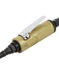 Tough As Nails Air Powered Die Grinder Cranking Out A Snappy 25000 RPM With Secure 3mm Plus 6mm Collets side view of the tool.