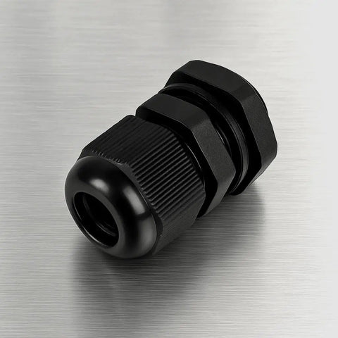 Half Inch NPT Strain Relief Nylon Cord Grip Cable Gland black plastic grommet for wires through panels and enclosures