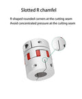 Aluminum Plum Flexible Shaft Coupling D30L42 Bore 8mm To 16mm with slotted R chamfer for 3D printer and CNC machine