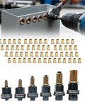 Heavy Duty Carbon Steel Head Rivet Nut Tool Kit For M3 M4 And M10 Sizes Perfect For Pro DIYers Who Need A Reliable Drill Rivnut Installer To Crush It In Any Tough Metal Working Job. drilling rivet nuts into metal sheet