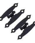 Old School Antique Bronze Decorative Hinge For Wooden Boxes And Cabinets 65x33mm Butt Hinge Black Zinc Alloy Hardware 2 Pack