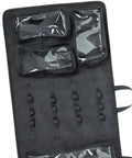 Quickdraw Hanging Storage Bag For Home, Backpacking, And Camping, Foldable Go-To Gear Organizer with clear pockets visible