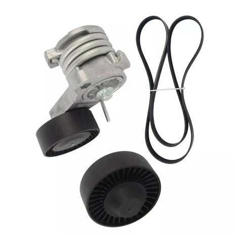 High Performance Drive Belt Pulley Tensioner Kit For BMW E82 E90 E91 E60 2006-2013 Fits Vibration Damping Crankshaft Repair Super Cool And Reliable Parts, belt and pulley set