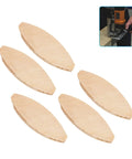 100 Pack Wood Biscuit Joiners For Plywood And Solid Wood, Pro Grade High Strength Plate Joining Biscuits, Premium Solid Wood, Low Shrinkage
