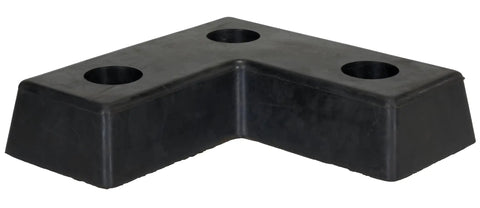 L Shaped Rubber Dock Bumper For Loading Docks Rock Solid Impact Protection Heavy Duty Warehouse Safety Fender with three holes