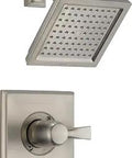 Dryden 14 Series Single Function Shower Trim Kit with Touch Clean Single Spray Shower Head in Stainless Steel, valve not included