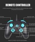 Remote controller for RC Airplane A380 Four Motor Two Point Four G Remote Control Plane With LED Lights Crash Resistant EPP Airliner