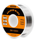 Sn63 Pb37 Tin Lead Rosin Core Solder Wire For Electrical Soldering, Flux Content 1.8 Percent, Diameter 1.0mm, 50g Spool