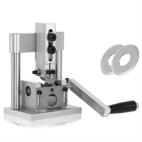 Heavy Duty Manual Wire Stripper With Drill Mount Cable Peeler Handles 1-15 Mm Copper with cranking handle and aluminum base.