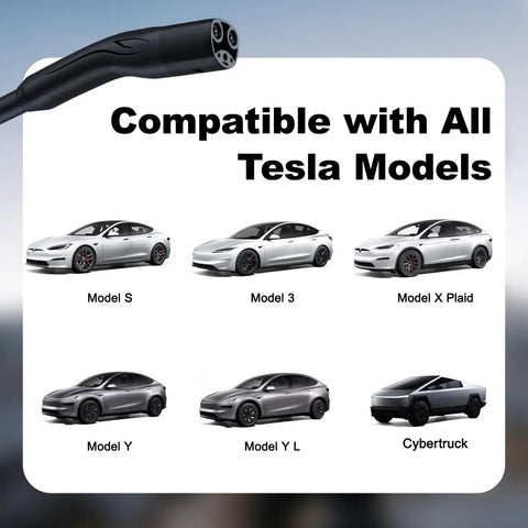 Tesla Level 1 2 Portable EV Charger With 20Foot Cable 3.5kW Home Charging Station compatible with all Tesla models