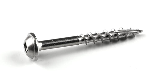 Stainless Steel Pocket Hole Screws One And A Half Inch Coarse Thread Maxi Loc Head Outdoor 100 Count For Woodworking Cabinets And Furniture Rust Resistant
