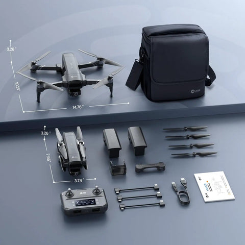 Super Cool Three Axis Gimbal Drone With Camera For Adults Captures Professional Eight K Photos With Level Six Wind Resistance