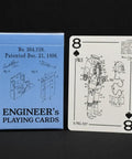 Gearhead Approved Engineering Drawing Playing Cards For Engineers Gift Set with patent art card showing mechanical design