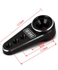 Mini Servo Horn Upgrade Kit For ES08MA II Servo Two Pack Aluminum Alloy With Screws Black And Red For SCX24 And Other RC Cars Precision Machined