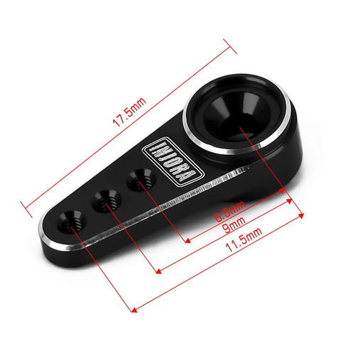 Mini Servo Horn Upgrade Kit For ES08MA II Servo Two Pack Aluminum Alloy With Screws Black And Red For SCX24 And Other RC Cars Precision Machined