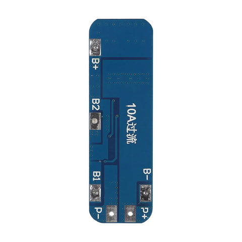No Drama 5 Pack 3S 10A Lithium Battery Management System For 18650 Cells with blue PCB and connection terminals for easy wiring.
