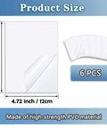 Self Adhesive Vinyl Siding Patch Kit For Quick Fixes Cover Cracks Holes And Blemishes On Exterior Siding PVC Fence Patches Easy Peel And Stick 6 Patch Set For Home Repair showing 6 patches, size 6.3x4.7 inches