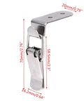 4 Piece Dope Slick Multi Functional Swing Arm Jewelry Box Latch Set With 90 Degree Silver Buckle Lock Iron Spring Loaded Draw Toggle Latch