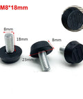 Adjustable Leveling Feet for Furniture M6 and M8 Series, 10 to 17mm and 10 to 20mm Height, Available in 4, 8, 10, 20, 30, and 50 Pack, Durable PP Plastic with Galvanized Iron Screws for Stable, Level Surfaces, M8 x 18mm