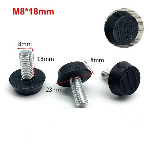 Adjustable Leveling Feet for Furniture M6 and M8 Series, 10 to 17mm and 10 to 20mm Height, Available in 4, 8, 10, 20, 30, and 50 Pack, Durable PP Plastic with Galvanized Iron Screws for Stable, Level Surfaces, M8 x 18mm