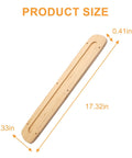Zero Clearance Insert Plate for 12-Inch Sliding Miter Saws Fits DWS779 DWS780 DHS790 DWS782 DHS780 Tear-Out Reduction Natural MDF Throat Plate Replacement Model DW-4Y product size dimensions 17.32in x 3.33in x 0.41in