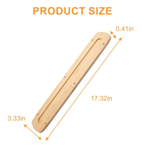 Zero Clearance Insert Plate for 12-Inch Sliding Miter Saws Fits DWS779 DWS780 DHS790 DWS782 DHS780 Tear-Out Reduction Natural MDF Throat Plate Replacement Model DW-4Y product size dimensions 17.32in x 3.33in x 0.41in