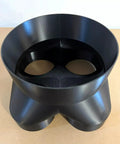8 Inch Inlet To Four 4 Inch Outlets Duct Splitter Connector For Woodworking Dust Collection And Grow Tent Venting Durable Abrasion Resistant Hub