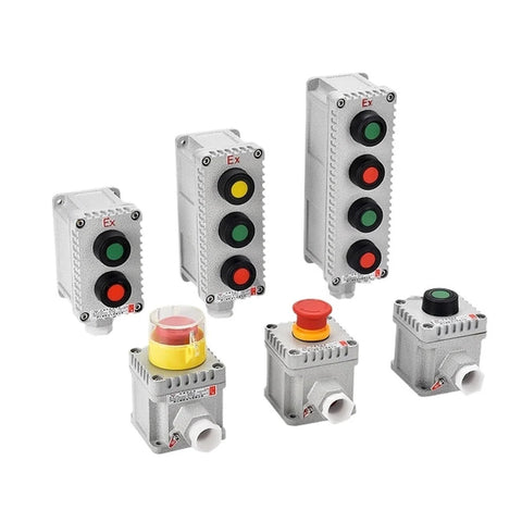 HHBL8I four-button explosion-proof IP65 aluminum push-button switch control box with red/green indicators