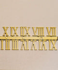 Gold Roman numerals from Quartz Clock Numerals Replacement Set Not Self Adhesive For Clock Repair And DIY Wall Clocks