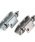 Heavy Duty Stainless Steel Door Hinges for Distribution Boxes and Switchgear Rust Proof industrial hardware, shown from side angle.