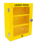 Lockout Tagout Cabinet For Unfilled Station Wall Mountable LOTO Box Industrial Grade 19 Gauge Steel With Durable Shackle Holders