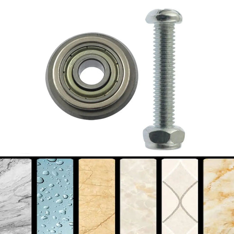 Manual Tile Cutter Blade With Screws Silver For Window Glass Partitions Scoring And Cutting Machine With Replacement Wheel Bolts And Nuts Included