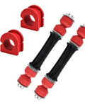 Beefed Up Front Stabilizer Sway Bar Link Kit 4Pc With Red Bushings 36mm For Silverado Tahoe GMC Yukon Cadillac Escalade 2004 2019 Replacement Front Suspension Parts, 4-piece kit