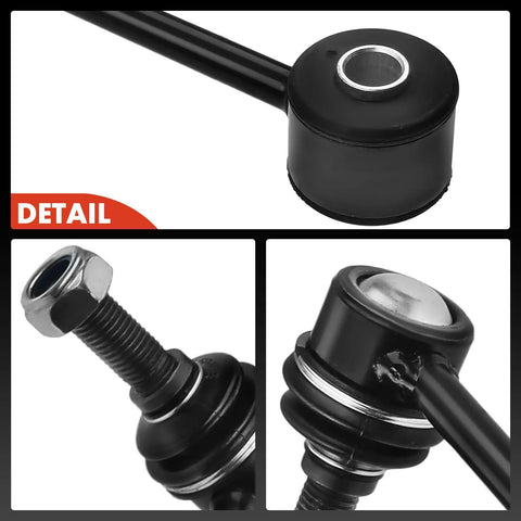 Close-up of Set Of Four Front And Rear Sway Bar End Links Kit Stabilizer Bar Links For Jeep Grand Cherokee 2005 To 2010 And Commander 2006 To 2010