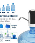 5 Gallon Electric Water Dispenser Pump For 2 To 5 Gallon Jugs, USB Rechargeable Water Bottle Pump with adapter for screw or crown cap.