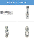 360 Degree Rotating Stainless Steel Swivel Joint For Airless Paint Sprayers And Hose High Pressure Spray Gun Connector Accessory One Quarter Inch Pro Grade Heavy Duty That Reduces Wrist Strain And Hose Kinking, stainless steel 1/4 in swivel connector