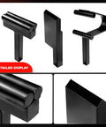 Three Piece Heavy Duty Anvil Hardy Tool Set With Three Quarters Inch Square Shank close-up of hot cut, creasing stake, spring fuller